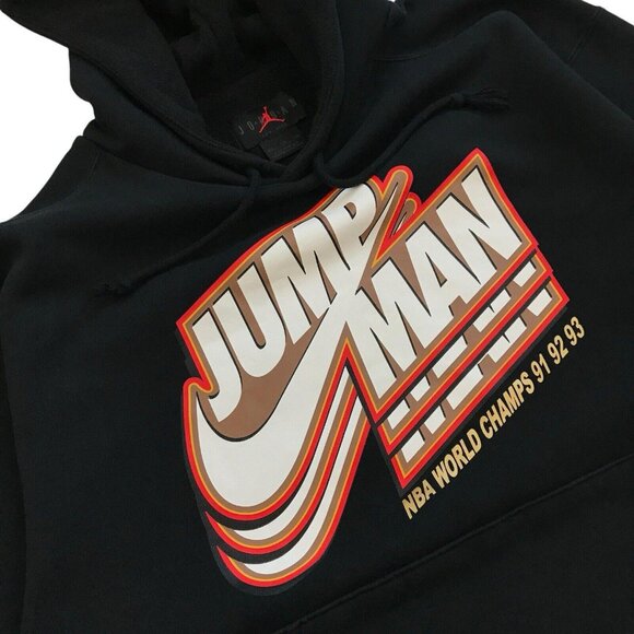 Jordan Jumpman Black and Red Hoodie - Picture 2 of 3